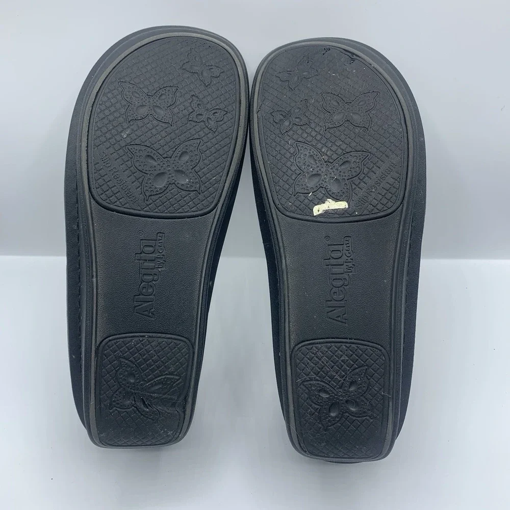 Alegria Black Delicut Leather Debra Pro Comfort Shoes EU 38 US 8-8.5